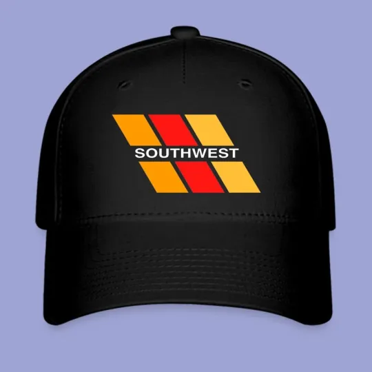 Discover Southwest Airlines Black Twill Baseball Cap