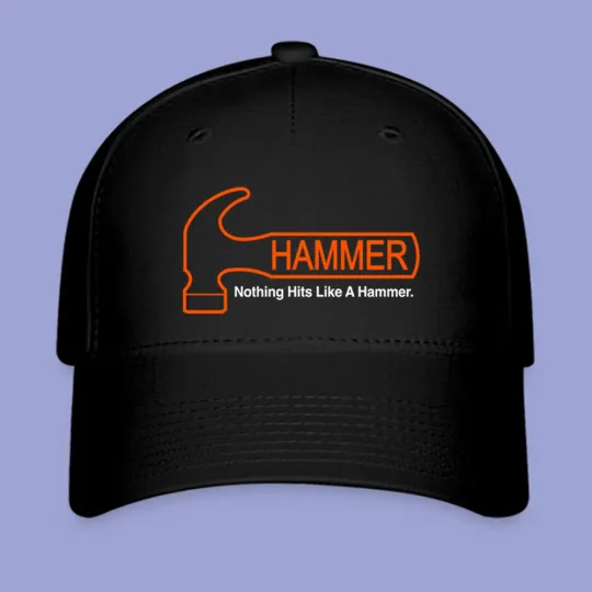 Discover Hammer Bowling Black Baseball Cap