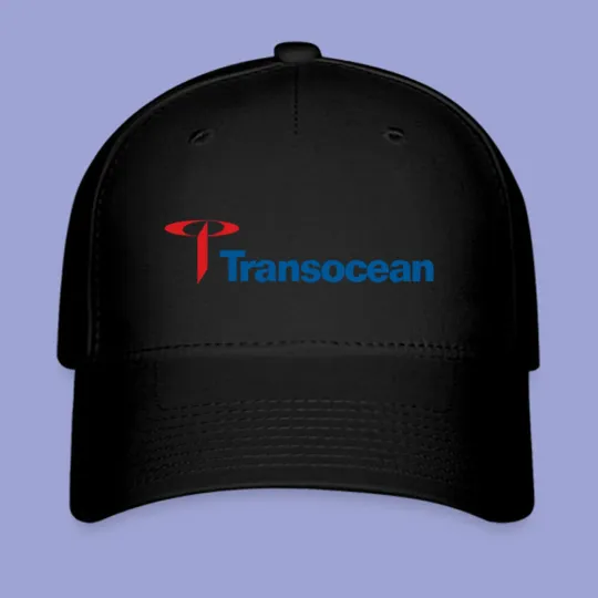Discover Transocean Drilling Company Black Twill Baseball Cap