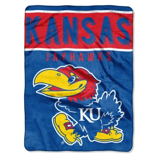 Discover Kansas Jayhawks Blanket - Basic Design NCAA