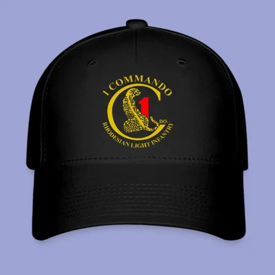 Discover RLI 1 Commando Rhodesian Light Black Twill Baseball Cap