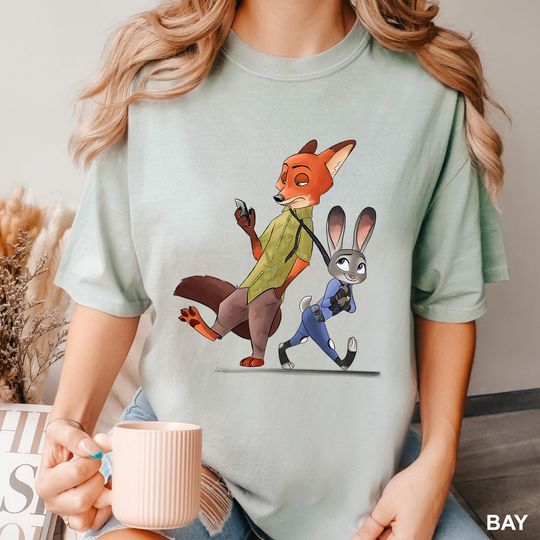 Discover Disney Zootopia Shirt, Comfort Colors, Judy Hopps Shirt, Nick Wilde Shirt