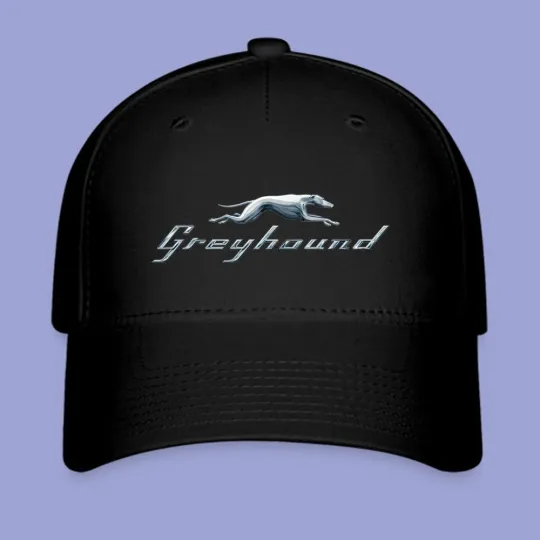 Discover Greyhound Bus Station Black Twill Cap for Men and Women
