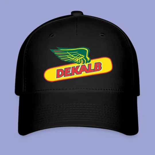 Discover Dekalb Corn Seed Black Baseball Cap