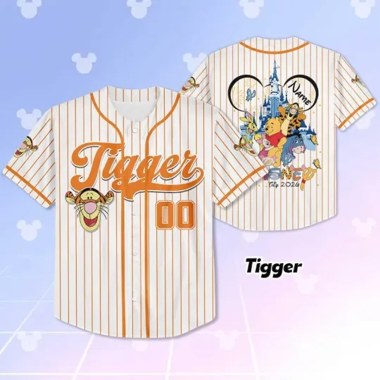 Discover Personalized Tigger & Friends Trip 2026 Winnie The Pooh Baseball Jersey Shirt