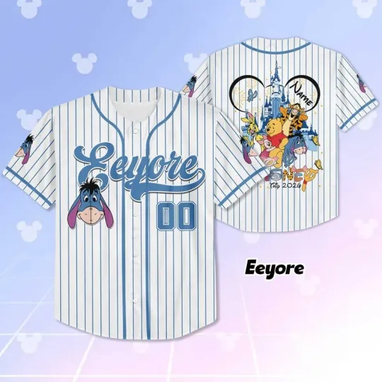 Discover Personalized Eeyore & Friends Trip 2026 Winnie The Pooh Baseball Jersey Shirt