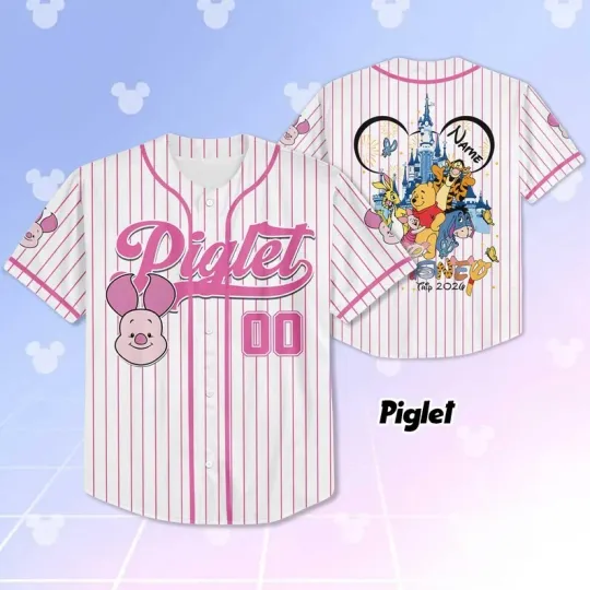 Discover Personalized Piglet & Friends Trip 2026 Winnie The Pooh Baseball Jersey Shirt