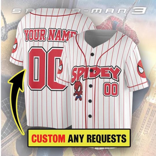 Spidey and His Amazing Friends Baseball Jersey, Spidey Jersey, Marvel Jersey