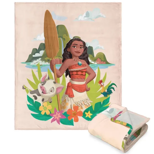 Discover Disney Moana Pua Island Energy Cozy Fleecce Blanket