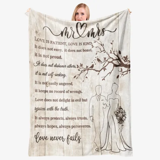 Discover Wedding Gifts for Couples 2026 Soft Blanket, Bridal Shower Gifts for Bride to...