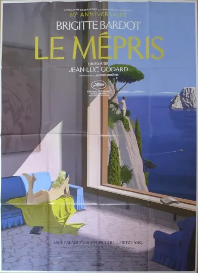 Discover LE MEPRIS / THE CONTEMPT - BARDOT / GODARD - LAURENT DURIEUX LARGE MOVIE POSTER