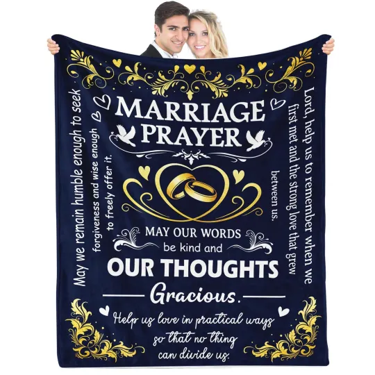 Discover Wedding Gifts for Couples 2026, Marriage Blanket, Bride Gifts for Wedding Day...