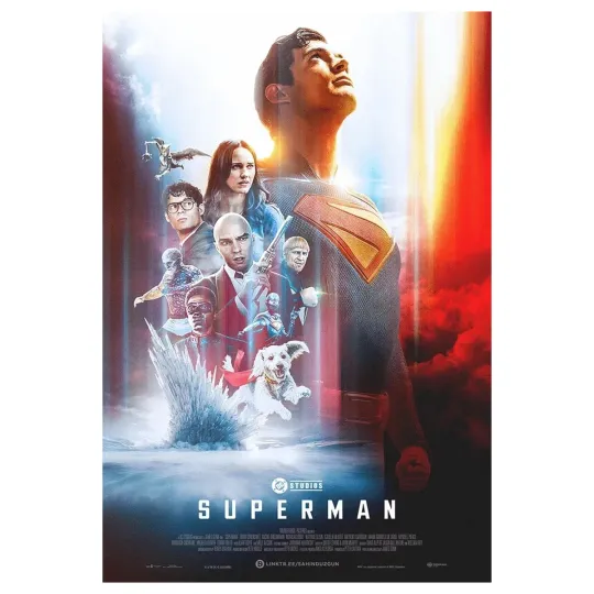 Discover Superman 2025 Movie Poster - Premium Matte Vertical Wall Decor No Frame