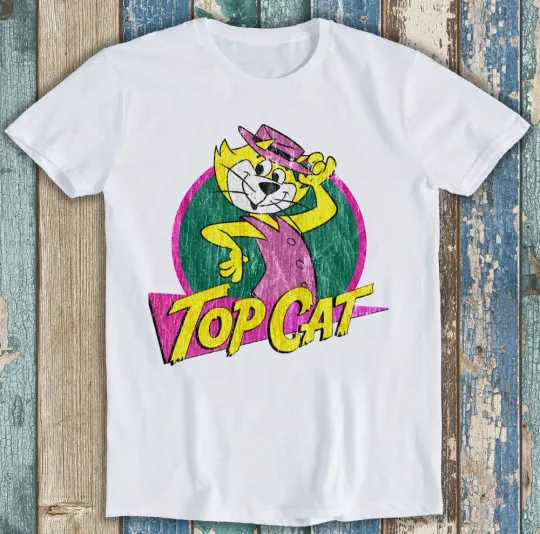 Discover Pet Lover Top Cat Dad Mom Ever Retro Funny Meme Gift Tee T Shirt M1244