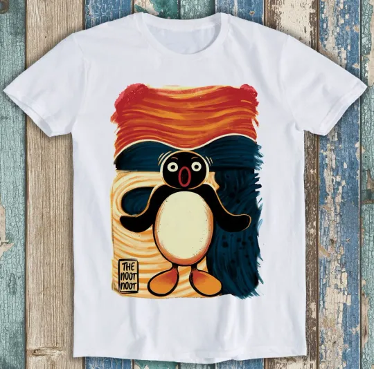 Discover Noot Noot Madafakas Pingu Penguin Scream Funny Unisex Gift Tee T Shirt M1338