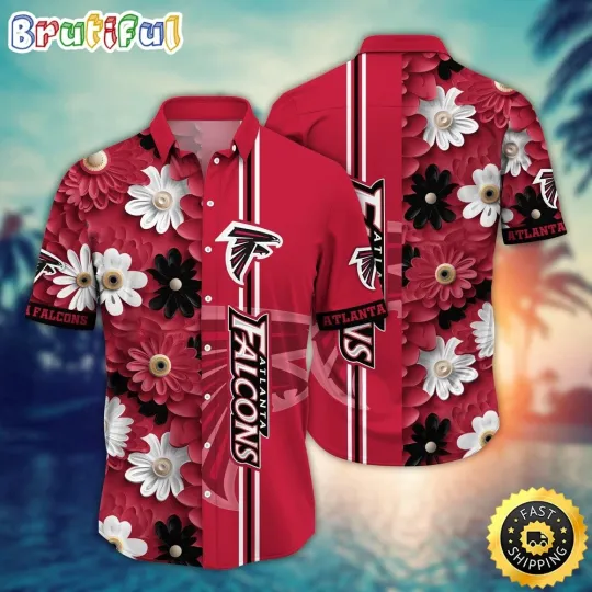 Discover Atlanta Football Hawaiian Shirt Flower Sporty And Stylish