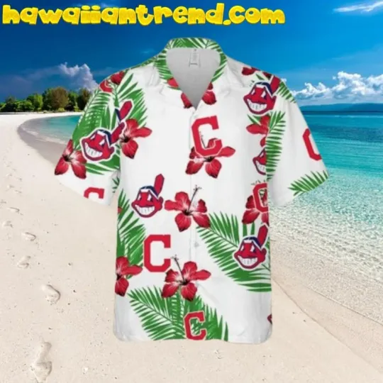 Discover Cleveland Football Hibiscus Flower Pattern Aloha Hawaiian Shirt