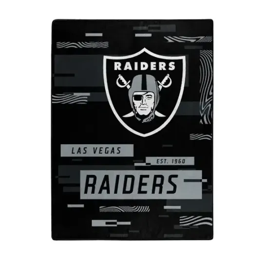 Discover Las Vegas Raiders 60" by 80" Plush Digitize Design Raschel Blanket - football