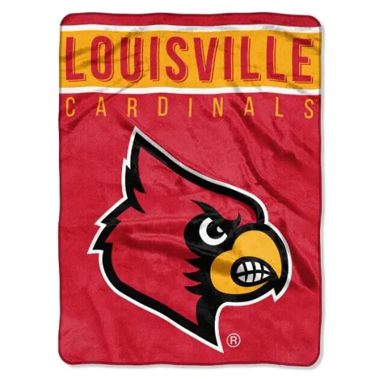 Discover Louisville Cardinals plush Blanket-Basic Design - NCAA