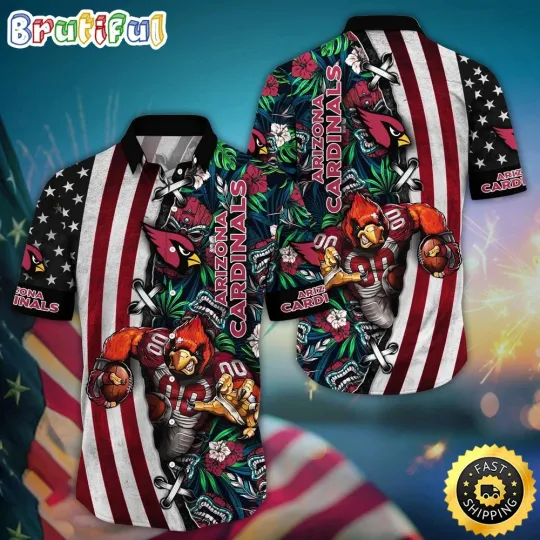 Discover football Arizonna Hawaiian Shirt Mascot Aloha Summer Shirt
