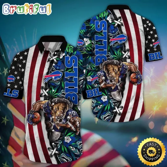Discover football Buffalo Hawaiian Shirt Mascot Aloha Summer Shirt