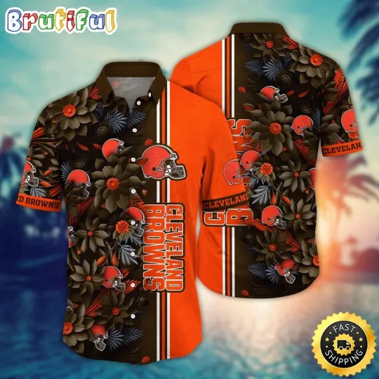Discover football Cleveland Hawaiian Shirt Flower Tropical Vibes Shirts