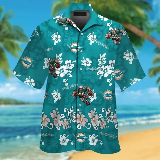 Discover Miami Football Short Sleeve Button Up Tropical Hawaiian Shirt VER014