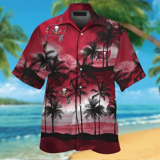 Discover Tampa Bay Football Short Sleeve Button Up Tropical Hawaiian Shirt VER012