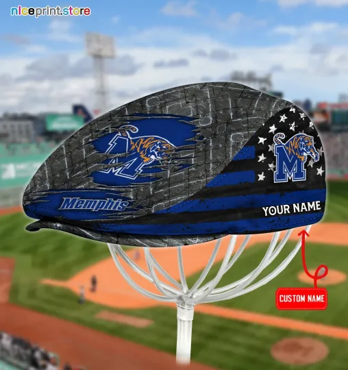 Discover Memphis Football Team Tigers Jeff Cap Newsboy Cap Flat Cap Driving Cap