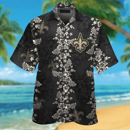 Discover New Orleans Football Short Sleeve Button Up Tropical Hawaiian Shirt VER06