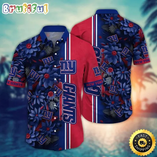 Discover football New York Hawaiian Shirt Flower Tropical Vibes Shirts