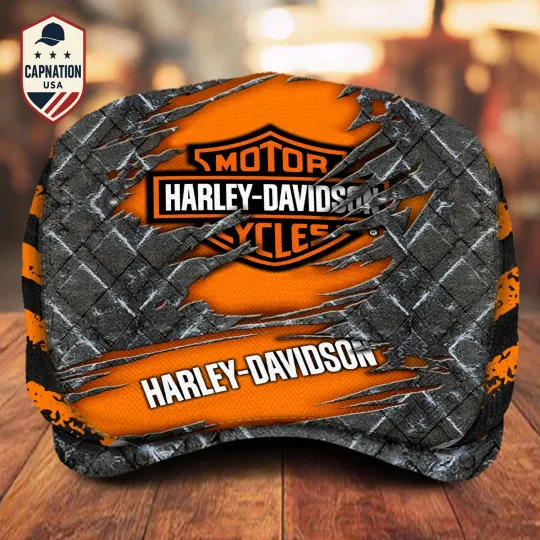 Discover Harley Team Davidson Jeff Cap H davidson Flat Cap Newsboy Cap Golf Cap