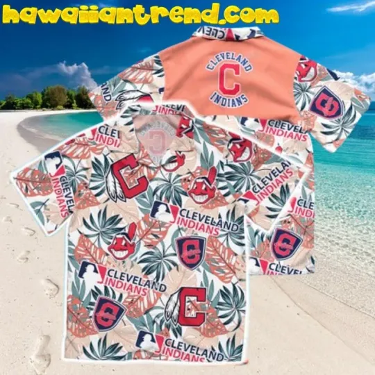 Discover Cleveland Football Tropical Leafs Hawaiian Shirt