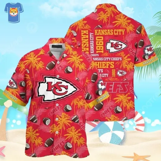Discover Kansas City Football Hawaiian Shirt Summer Vacation Gift For Fans