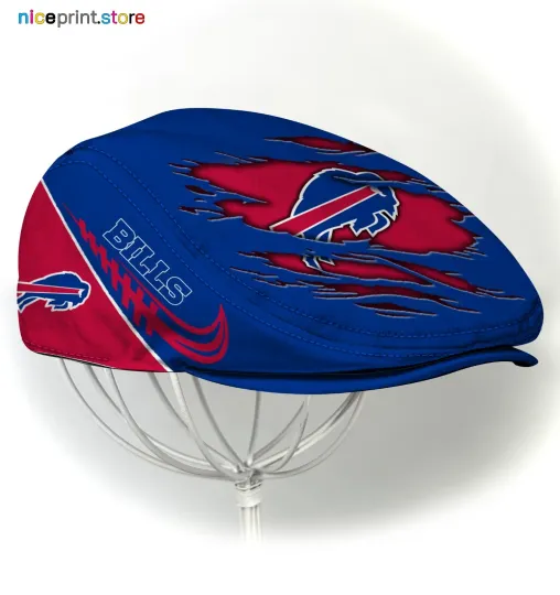 Discover Buffalo Team Bills Jeff Cap football Jeff Cap Newsboy Cap Driving Cap For Men