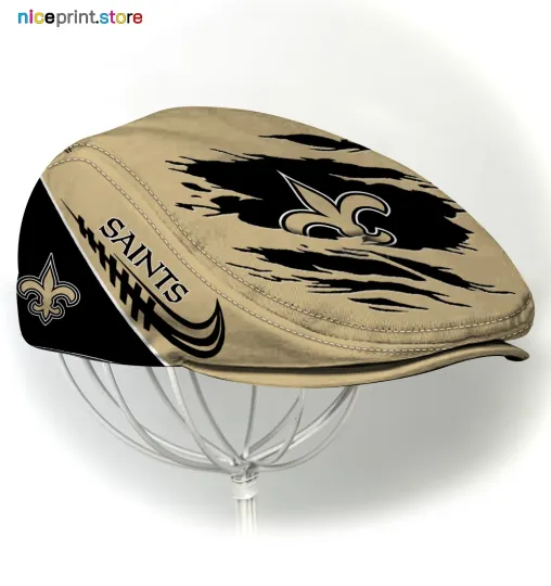 New Orleans Saints Team Jeff Cap football Jeff Cap Newsboy Cap Driving Cap Flat Cap