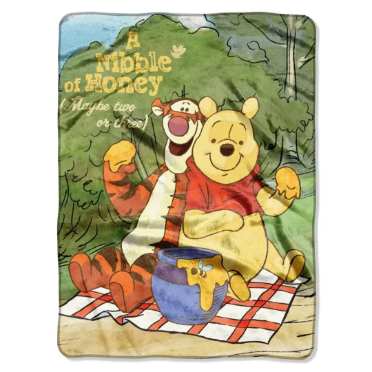 Discover Winnie the Pooh Throw Blanket - Soft Fluffy & Warm - 60"x80" - Pooh & Tigger
