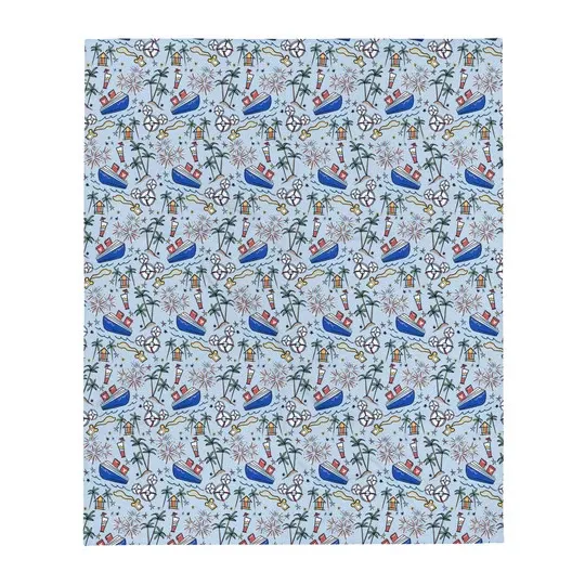 Discover Disney Best Cruise Ever Mickey Cruise DisneyFriends Fleece Blanket