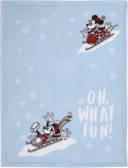 Discover Disney Mickey And Minnie Mouse Disneyland Fleece Blanket