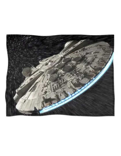 Discover Disney Star Wars Blanket, Millenium Falcon Marvel Superhero Fleece Blanket