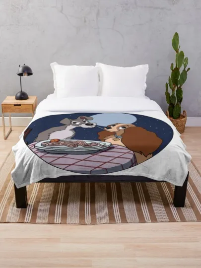 Discover Disney Lady And He Tramp Cozy Fleece Blanket