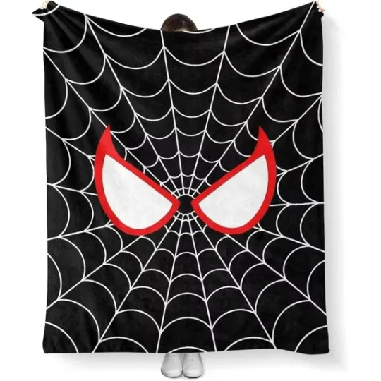 Discover Marvel Spider Black Disney Superhero Marvel Fleece Blanket