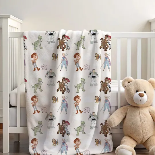 Discover Disney Toy Story Woody And Friends Fleece Blanket