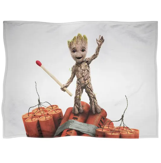 Discover Guardians Of The Galaxy Baby Groot Blanket Superhero Disney Fleece Blanket