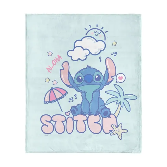 Discover Disney Lilo And Stitch Cloud Cutie Cozy Fleece Blanket