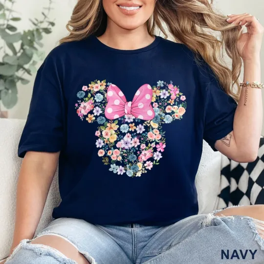 Discover Disney Flower Mickey Minnie Shirt, Disney Garden Festival Shirt, , 202835