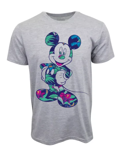 Discover DISNEY MICKEY PARADISE SHORT SLEEVES T SHIRT GRAY
