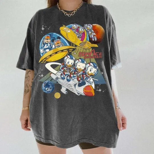 Discover Retro Space Mountain Shirt, Vintage Disney Space Ride T-Shirt