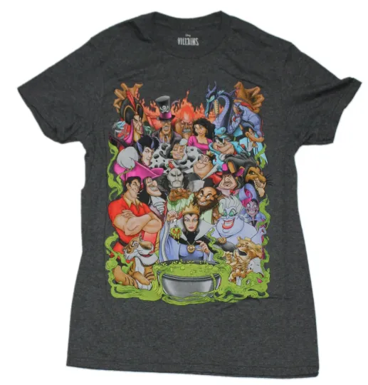 Discover Disney New Adult T-Shirt -  Giant Cast of Villains