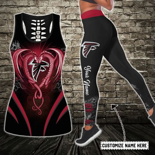 Atlanta Falcons Personalized Combo Tank Top And Leggings